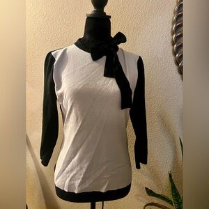New York & Company Black and White Top